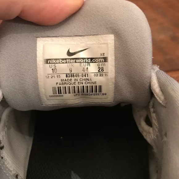 Nike Mens Zoom Vomero 11 Size 10 Grey and Navy - Picture 6 of 7